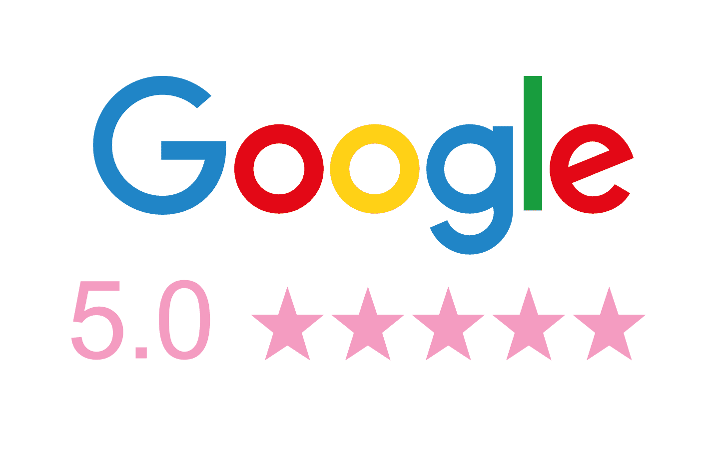 Google 5 star rating review image