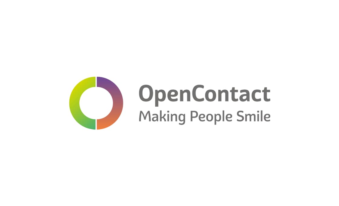 OpenContact logo with slogan Making People Smile