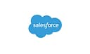 Salesforce cloud logo on white background