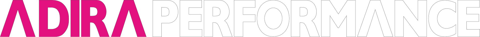 Adira Performance logo in pink and white text.