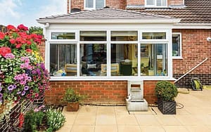 Warm roof on conservatory