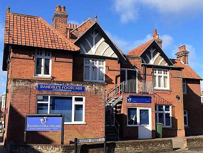 Podiatry practice clinic footcare Sheringham