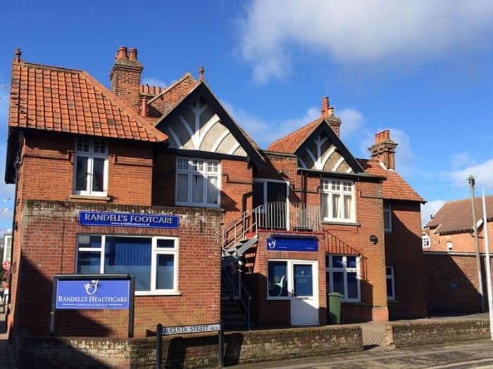 Outside Sheringham clinic