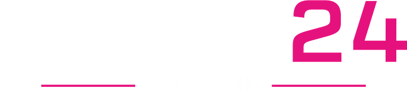 Adira 24 Go Again logo in white and pink